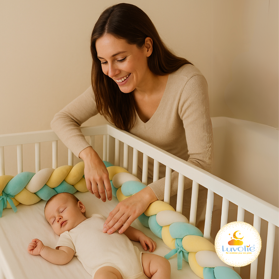 Tresse de Lit Bébé Signature Luvolie® - Sécurité et Douceur Certifiée
