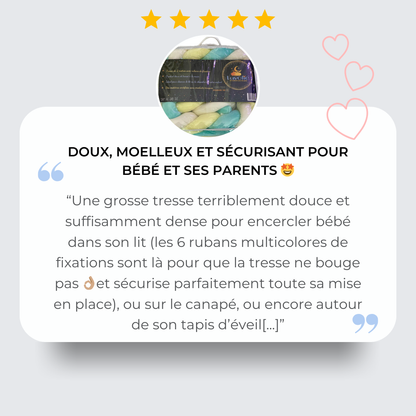 Tresse de Lit Bébé Signature Luvolie® - Sécurité et Douceur Certifiée